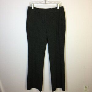 New! Chico's So Slimming Trouser Pants 1.5R/10R Textured Dot Black White